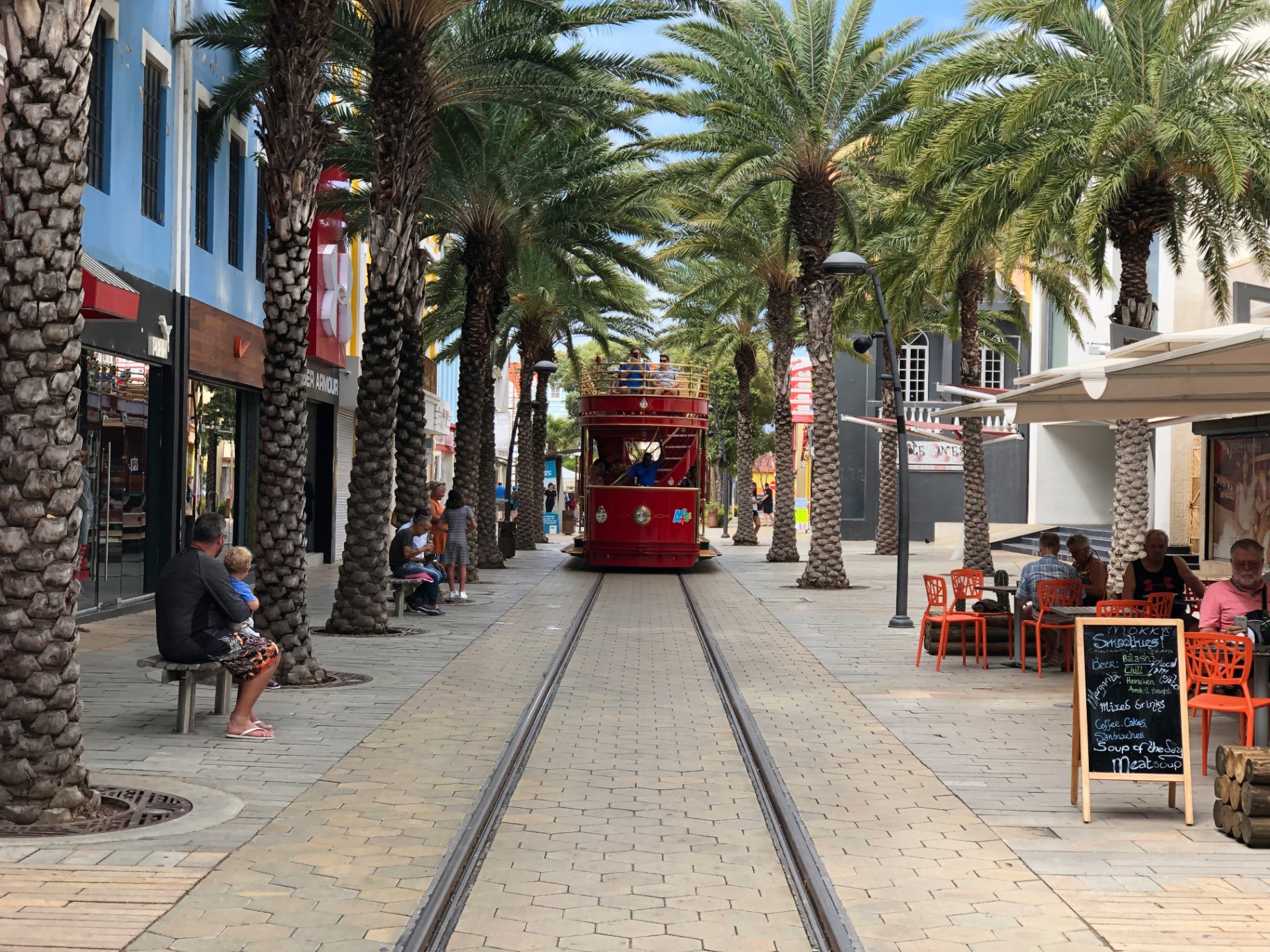 Oranjestad Aruba — Capital's pastel Dutch colonial streets and waterfront cafés.